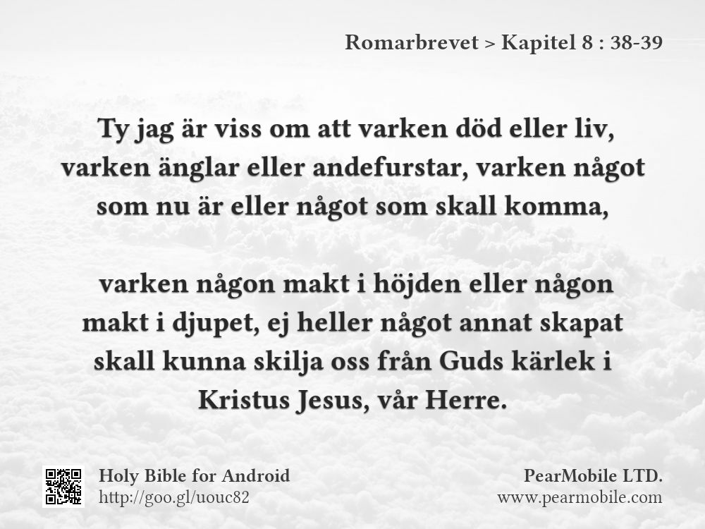 Romarbrevet, Kapitel 8:38-39